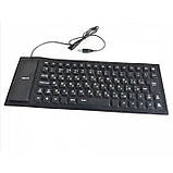 Гнучка силіконова клавіатура Flexible JV-307 Keyboard X3, фото 4