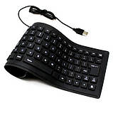 Гнучка силіконова клавіатура Flexible JV-307 Keyboard X3, фото 3