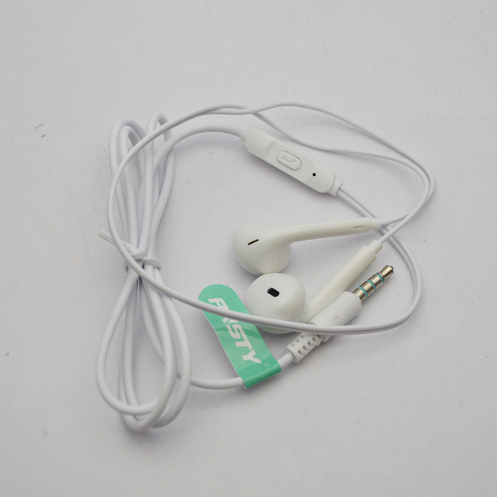 Провідні навушники з мікрофоном ANSTY E-035 Airpods 2 3.5mm White, фото 3