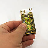 Стильна запальничка в подарунок, Запальничка з турбонаддувом, RK-912 Вітрозахисна запальничка, фото 3