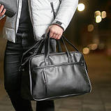 Сумка чоловіча - жіноча / сумка для фітнесу / Дорожня сумка. Модель №1658. RT-251 Колір чорний, фото 3