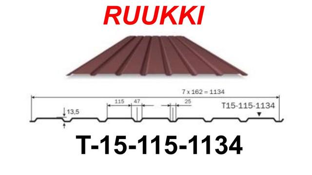 Профнастил Руукки Т-15-115-1134 Профнастил Руукки Т-15-115-1134