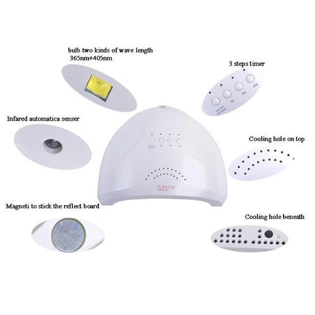 Сушарка для нігтів Sun one nail lamp YF-723 FD77-1 Потужна