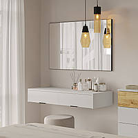 Современный стильный белый подвесной туалетний столик консоль c зеркалом для макияжа в спальню TK Сан Марино