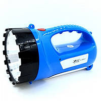 Аккумуляторный переносной ручной LED фонарь Yajia YJ-2820 Синий PRO_270