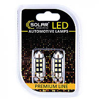 Лед лампа для авто T11x36 Premium Line 6SMD 2835 6500K Canbus Solar комплект 2шт