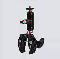 Кріплення краб Jmary SR-56 для телефону та відеотехніки (аксесуар для GoPro, обертання на 360 градусів) - Чорний