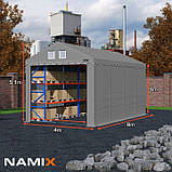 Тентовый гараж NAMIX PRESTIGE ПВХ 4 x 8 м Высота 4м, фото 3