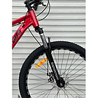 Велосипед гірський алюмінієвий Toprider 670 26" рама 17 обладнання Shimano Червоний, фото 2