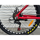 Велосипед гірський алюмінієвий Toprider 670 26" рама 17 обладнання Shimano Червоний, фото 3