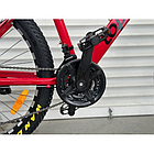 Велосипед гірський алюмінієвий Toprider 670 26" рама 17 обладнання Shimano Червоний, фото 4