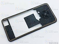(Б/у) Средний корпус со стекло камерой и шлейфом nfc Nokia 5.3 (ta-1234) Графит сервисный оригинал с разборки