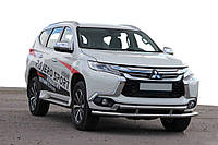 Передній захист ST016 (нерж) для Mitsubishi Pajero Sport 2015-2024 рр