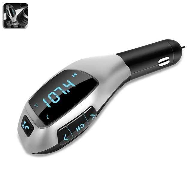 Fm модулятор з акумулятором X5 ВТ, Bluetooth модулятор в машину, VX-857 Авто трансмітер