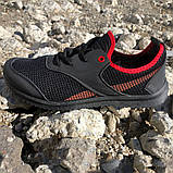 Чоловічі кросівки із сітки 41 розмір. Літні чоловічі кросівки. Модель 12843. WV-164 Колір: чорний, фото 9
