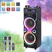 Велика музична колонка NDR 1100 10" Bluetooth колонка з мікрофоном - караоке система FM/USB/AUX