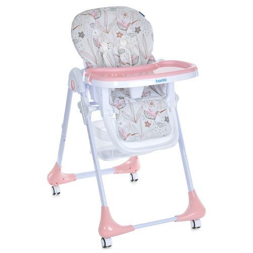 Стільчик для годування Bambi M 3233 Colibri Blush Pink рожевий, фото 1