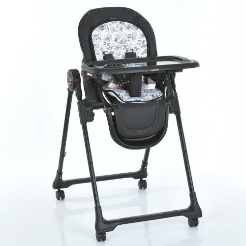 Стільчик для годування El Camino ME 1037-B CRYSTAL Black Gold чорний, фото 1
