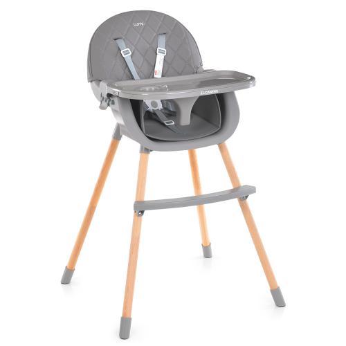 Стільчик для годування El Camino ME 1111 LUMI Gray сірий, фото 1