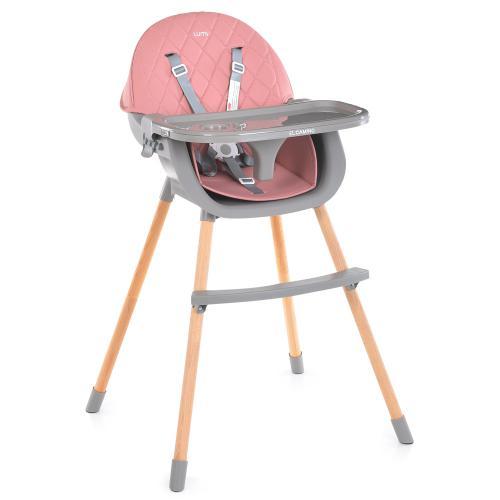 Стільчик для годування El Camino ME 1111 LUMI Pink рожевий, фото 1