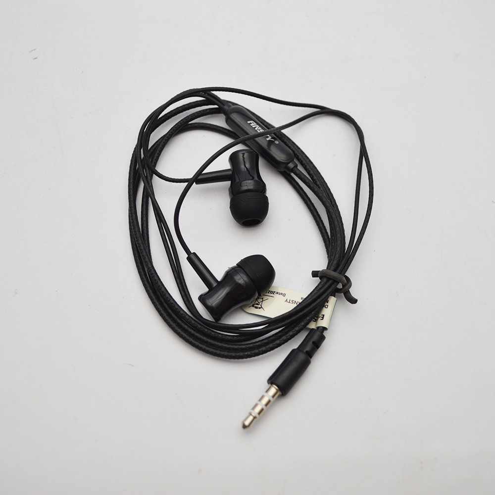 Провідні навушники з мікрофоном ANSTY E-057 3.5mm Black, фото 3