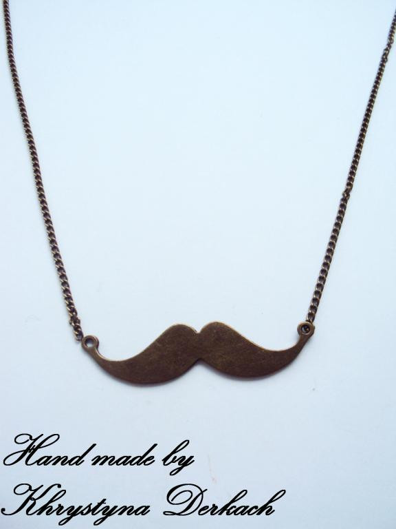 Підвіска кулон Вуса Вуса з ланцюжком, фото 1