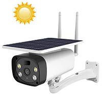 IP WiFi камера наружного видеонаблюдения Y8PSL 2.0 Мп с удаленным доступом уличная с солнечной панелью