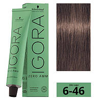 Schwarzkopf Igora Zero Amm Стойкая крем-краска без аммиака 6-46 темно-русый бежевый шоколадный 60мл