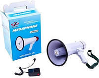 Громкоговоритель мегафон (рупор) Megaphone HW 20B 30W рация-микрофон