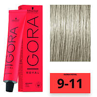 Schwarzkopf Igora Royal Color Перманентная крем-краска для волос 9-11 очень светлый блондин 60мл