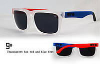 Солнцезащитные очки Spy+ Helm Ken Block Темно-серые - прозрачно-сине-красный #9