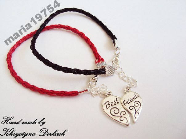 Браслет Best Friends друзі серце пара половинки браслети для двох ...