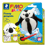 Набір Fimo Kids, «Пінгвінчик», 2 кол.*42 г, Fimo