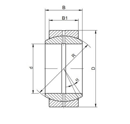 GE12 ES підшипник шарнірний, розмір 12*22*10, CX Польща, фото 2