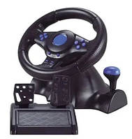 Руль с педалями 3в1 Vibration Steering wheel Игровой Геймпад PS2/PS3/PC