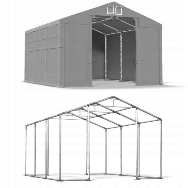 Тентовый гараж DAS ПВХ 560г/м 4 x 6 Высота 4м WINTER
