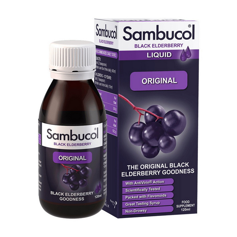 Чорна Бузина Оригінальна Формула Sambucol Black Elderberry Liquid Original (120 мл) (345244)