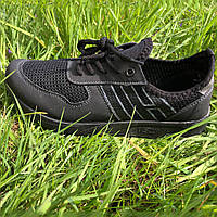 Чоловічі кросівки літо чорний 45 розмір. Кросівки сітка сіточка чоловічі. QX-597 Колір: чорний