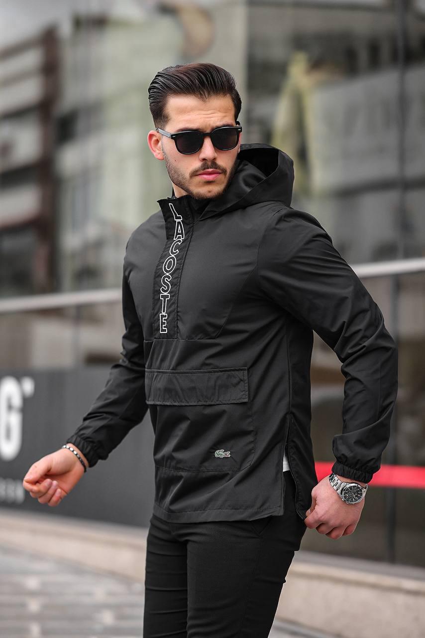Чоловіча куртка анорак Lacoste M1793 чорна