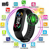 Фітнес браслет FitPro Smart Band M6 (смарт годинник, пульсоксиметр, пульс). LR-240 Колір: чорний, фото 4
