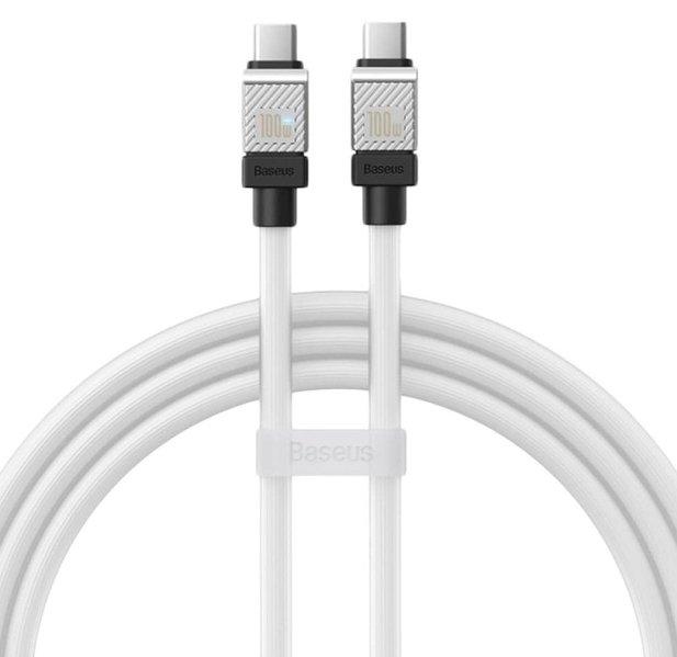 Кабель Baseus CoolPlay Series Type-C to Type-C 100W (1m) White