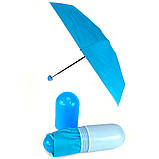 Кишенькова міні парасолька | Парасолі для дівчат | Парасолька для дівчат | Парасолька маленька. TH-465 Колір: блакитний, фото 9
