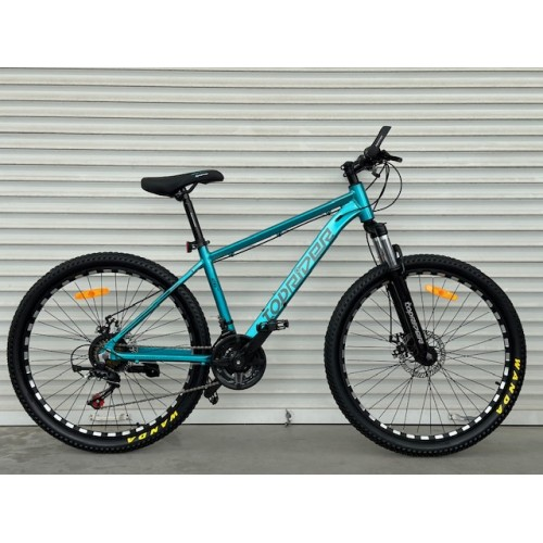 Велосипед гірський алюмінієвий Toprider 670 26" рама 17 обладнання Shimano Синій