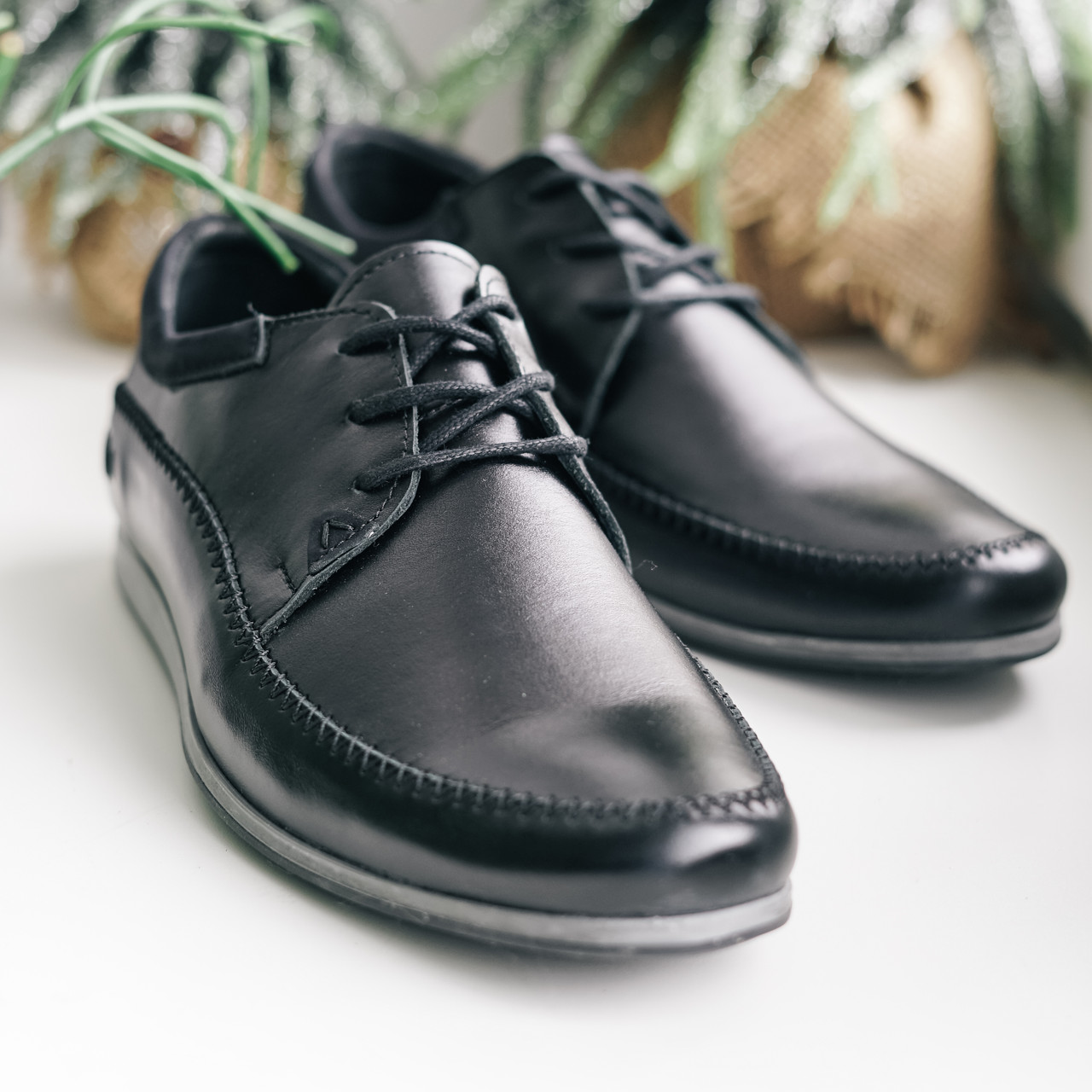 Чоловічі туфлі на шнурку 40 розмір, фото 1