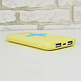 Power Bank AWEI P98K (Бездротова зарядка) 8000 mAh. JI-503 Колір: жовтий, фото 2