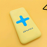Power Bank AWEI P98K (Бездротова зарядка) 8000 mAh. JI-503 Колір: жовтий, фото 6