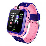 Дитячий Смарт Годинник Smart Baby Watch Q12 SIM /Bluetooth /LBS/GPS. QL-595 Колір: рожевий, фото 7