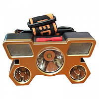 Налобный фонарь 8601 USB 5v, встроенный аккумулятор, 5 светодиодных мощных фар, для кемпинга, рыбалки PRO_149