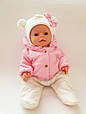 Одяг для ляльки Бебі Борн / Baby Born 42-45 см Набір зимовий біло-рожевий 82, фото 6