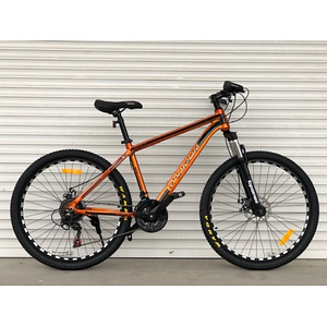 Велосипед гірський алюмінієвий Toprider 680 26" рама 17 обладнання Shimano Золотий